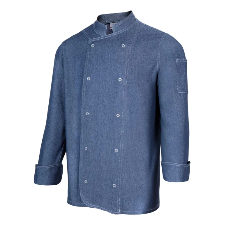 Chaqueta coreana de chef de trabajo de manga larga Elástica Velilla 405207