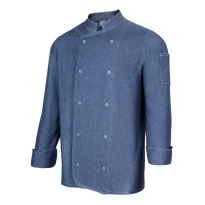 Chaqueta coreana de chef de trabajo de manga larga Elástica Velilla 405207