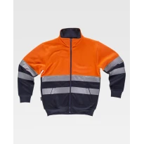 Sudadera de trabajo de media cremallera Alta Visibilidad C9037 - Workteam