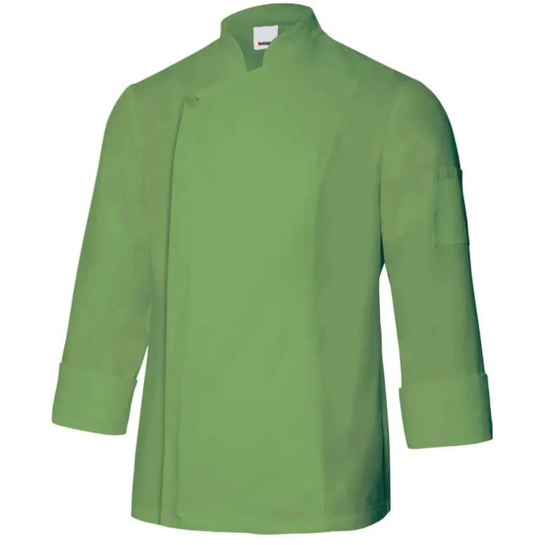 Chaqueta coreana de chef de trabajo con cremallera Velilla 405202TC