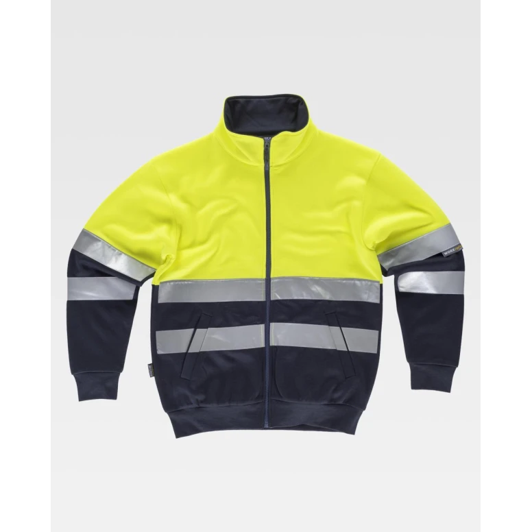 Sudadera de trabajo de media cremallera Alta Visibilidad C9037 - Workteam