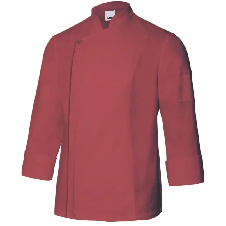 Chaqueta coreana de chef de trabajo con cremallera Velilla 405202TC
