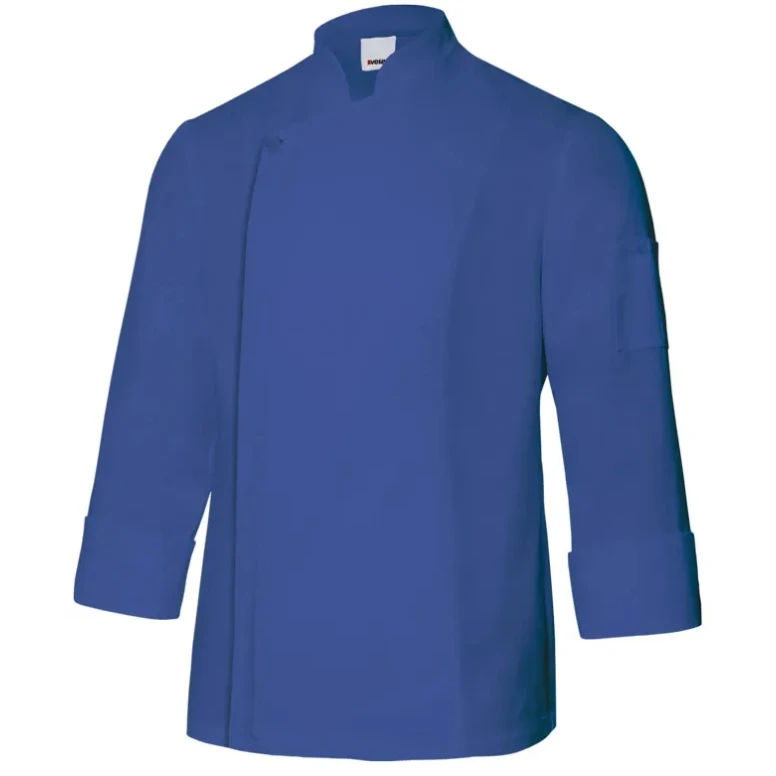Chaqueta coreana de chef de trabajo con cremallera Velilla 405202TC