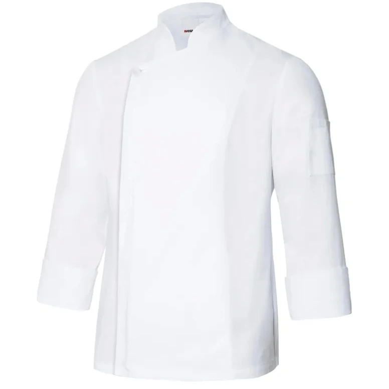 Chaqueta coreana de chef de trabajo con cremallera Velilla 405202TC