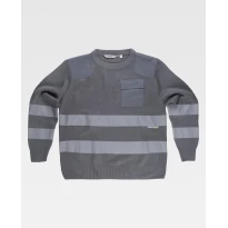 Maillot de trabajo de cuello redondo con bandas reflectantes S5507 - Workteam