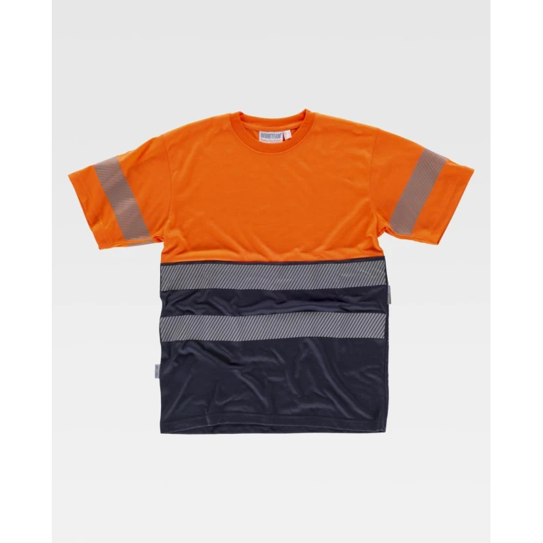 Camiseta M/C Alta Visibilidad Bicolor con bandas reflectantes C6040 - Workteam