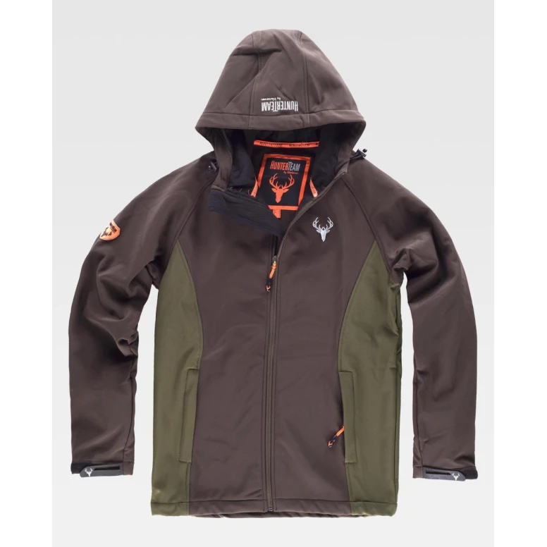 Chaqueta de trabajo Workshell Stretch con capucha Caza S8610 - Workteam