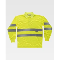 Polo de trabajo de manga larga Alta Visibilidad C3833 - Workteam