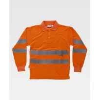 Polo de trabajo de manga larga Alta Visibilidad C3833 - Workteam