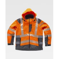 Chaqueta de trabajo Workshell Alta Visibilidad con capucha S9211 - Workteam