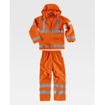 Conjunto Alta Visibilidad Pantalón y Chaqueta Impermeable S2010 - Workteam