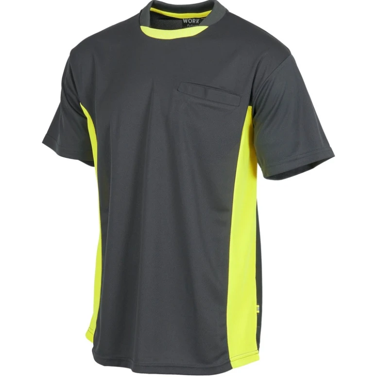 Camiseta Combinada de manga corta Alta Visibilidad - Workteam