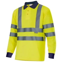 Polo de trabajo de manga larga Alta visibilidad Velilla 305503
