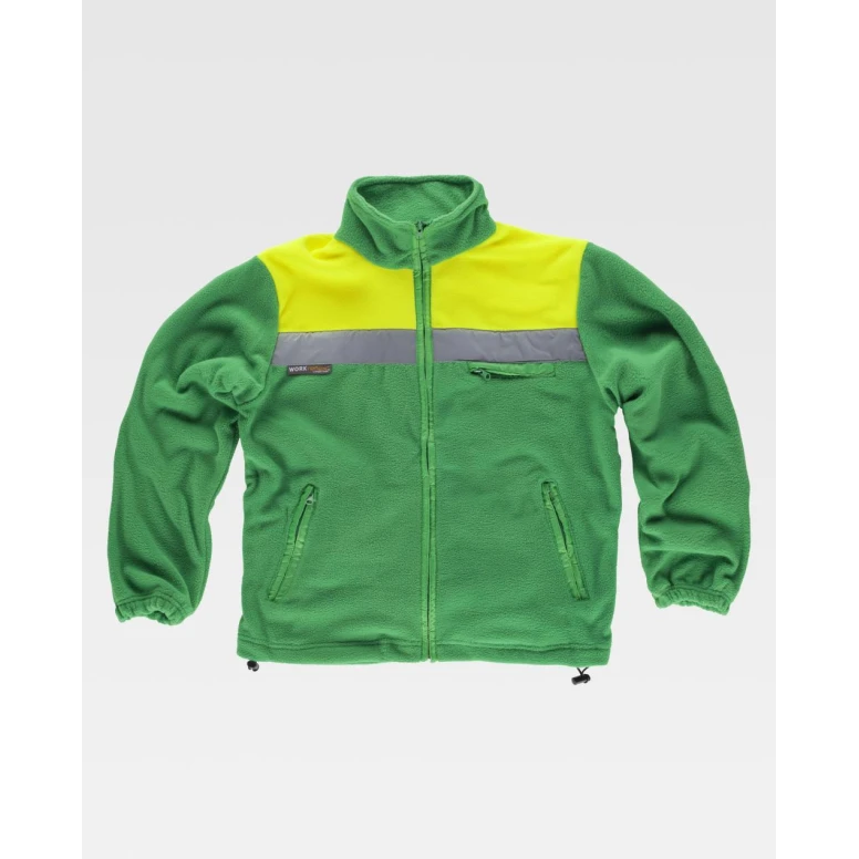 Sudadera bicolor de trabajo de forro polar C4030 - Workteam