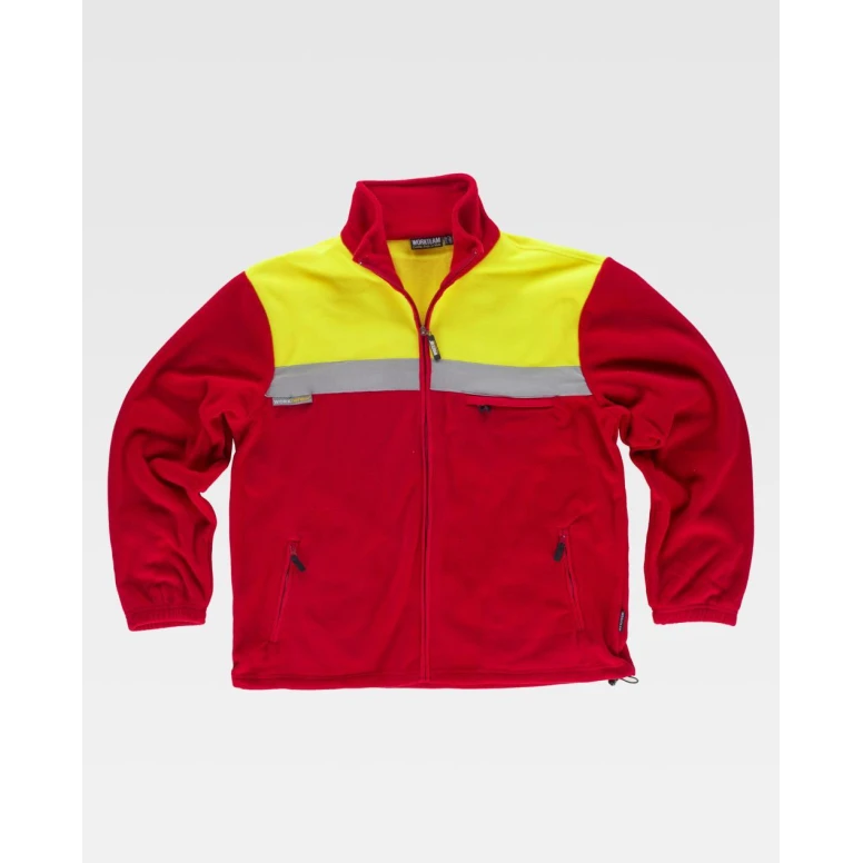 Sudadera bicolor de trabajo de forro polar C4030 - Workteam