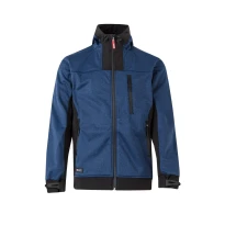 Chaqueta con cremallera larga y capucha de trabajo Softshell Multibolsillos Velilla 206007