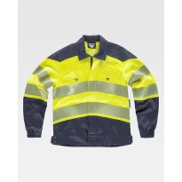 Chaqueta de trabajo en tejido elástico Alta Visibilidad C2710 - Workteam