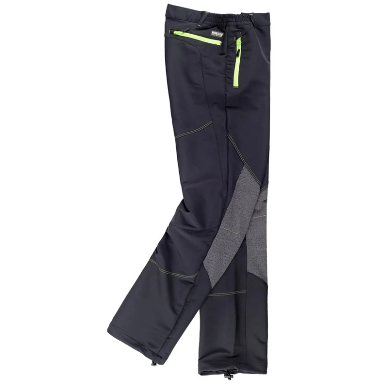 Liquidación total - Pantalón Workshell elásticos con tejido Rip Stop - Workteam Talla 2xl color marrón negro