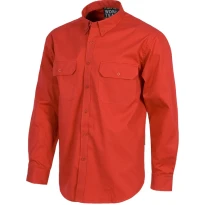 Liquidación total - Camisa de trabajo deportiva de algodón de manga larga - Workteam color beige Talla XL
