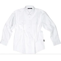 Liquidación total - Camisa de trabajo deportiva de algodón de manga larga - Workteam color beige Talla XL
