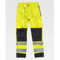 Pantalón de trabajo multibolsillos Combinado Alta Visibilidad C2912 - Workteam