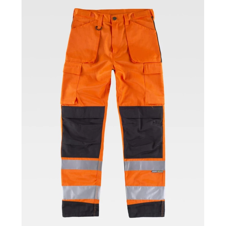 Pantalón de trabajo multibolsillos Combinado Alta Visibilidad C2912 - Workteam