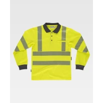 Polo de trabajo de manga larga Alta Visibilidad C3883 - Workteam 2