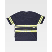 Camiseta de trabajo de manga corta con bandas C3936 - Workteam