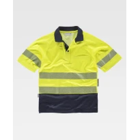 Polo de trabajo Combinado Alta Visibilidad C3895 - Workteam