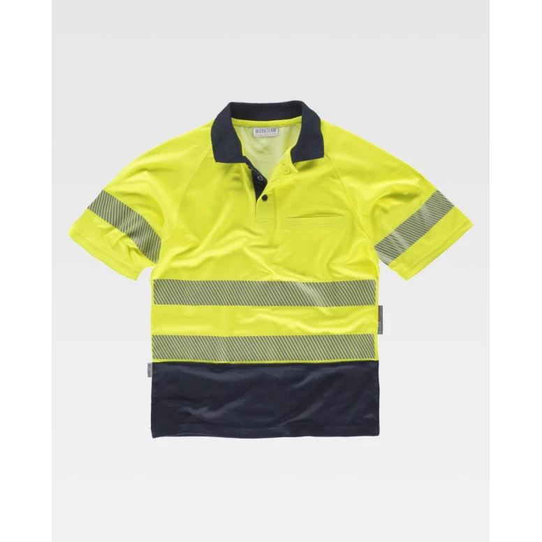 Polo de trabajo Combinado Alta Visibilidad C3895 - Workteam