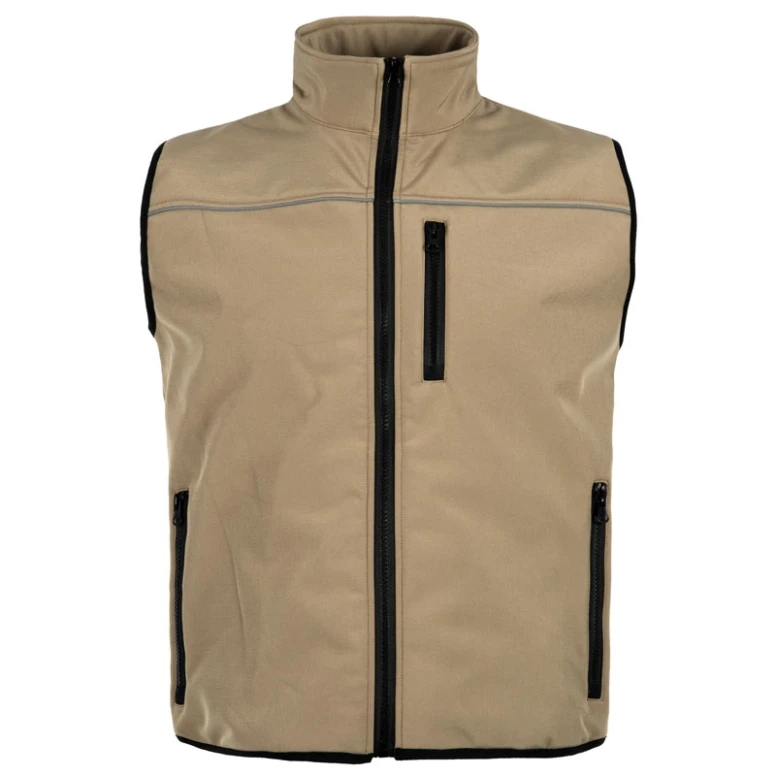 Chaleco Workshell invernal multibolsillos con detalles reflectantes - Workteam