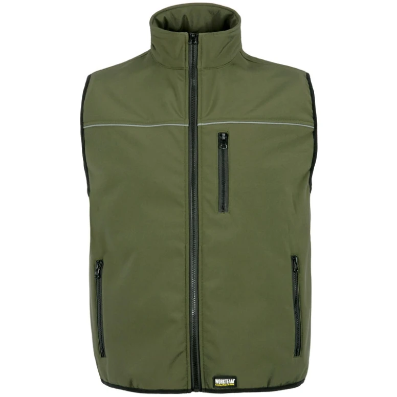 Chaleco Workshell invernal multibolsillos con detalles reflectantes - Workteam