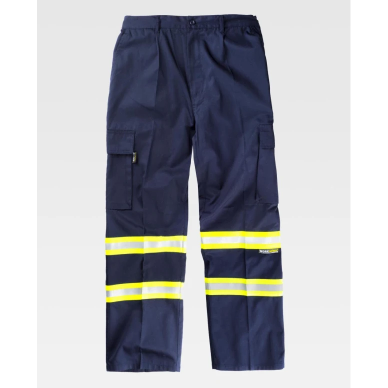Pantalón de trabajo multibolsillos Alta Visibilidad B1436 - Workteam