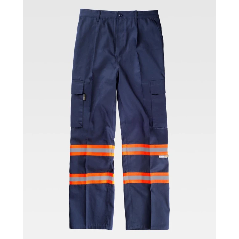 Pantalón de trabajo multibolsillos Alta Visibilidad B1436 - Workteam