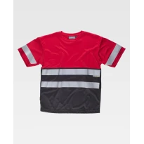 Camiseta de trabajo Combinada con bandas C3940 - Workteam