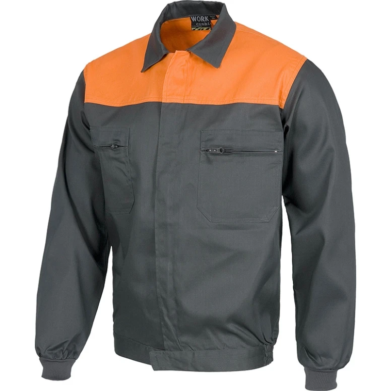 Chaqueta combinada con cremallera de nylon - Workteam