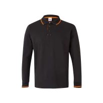 Polo bicolor de trabajo de manga larga Velilla 105515