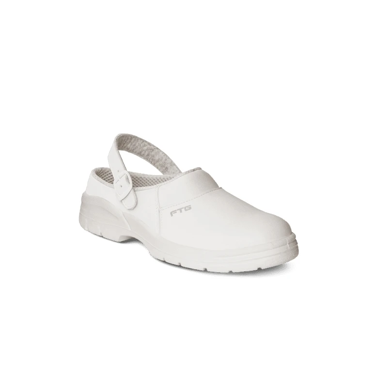 Zapatos de seguridad blancos Mocasín de seguridad FTG Cook White SB A WRU FO SRC