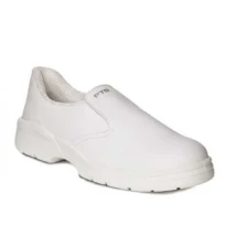 Zapatos de seguridad blancos Mocasín de seguridad FTG Chef White S2 SRC antideslizante