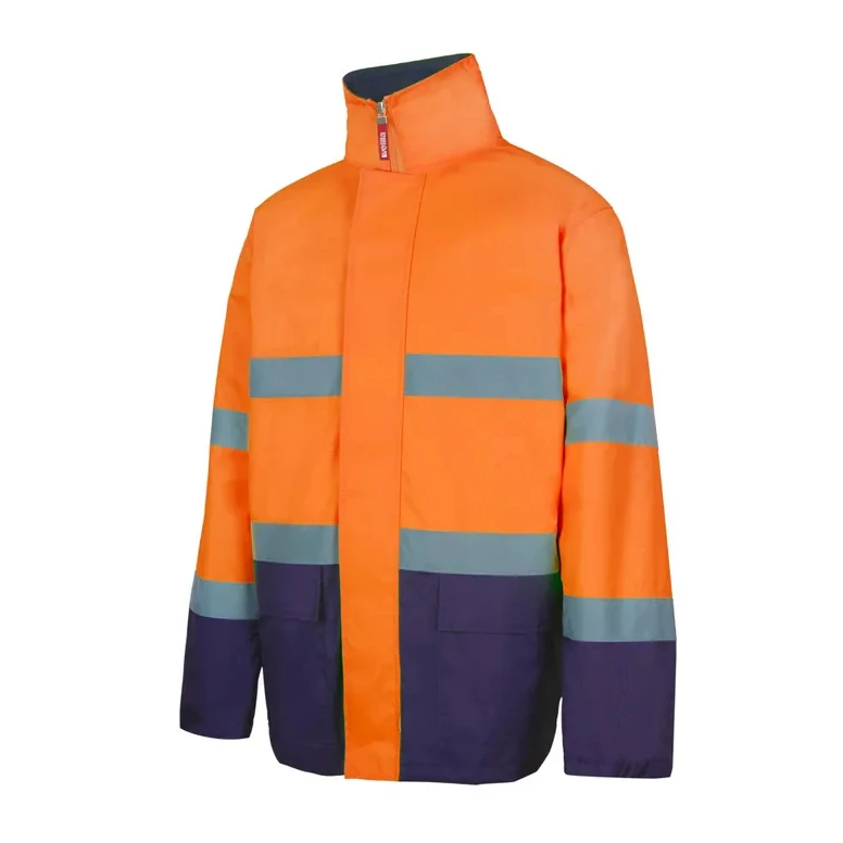 Parka bicolor de trabajo Alta visibilidad Multibolsillos Velilla 306002
