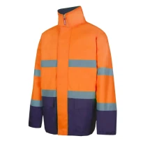 Parka bicolor de trabajo Alta visibilidad Multibolsillos Velilla 306002