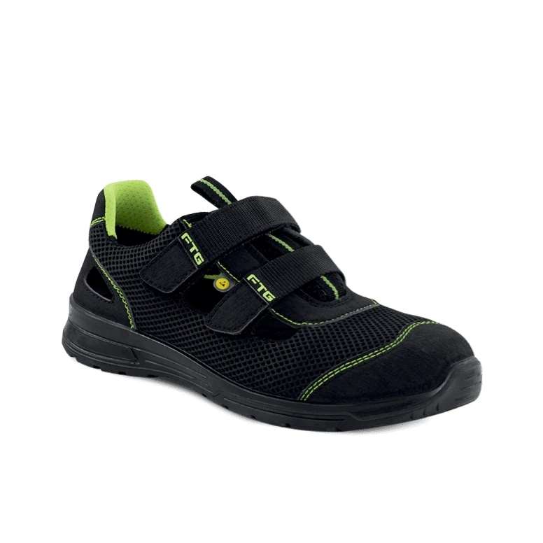Sandalias de seguridad FTG Surf S1P SRC ESD abiertas transpirables y ligeras