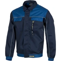 Liquidación total - Chaqueta de trabajo de verano multibolsillos con cremallera oculta - Workteam Talla 64 color marino azul