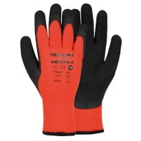 12 Pares - Guantes de trabajo Cofra Frezing Pro de Látex G023-D100