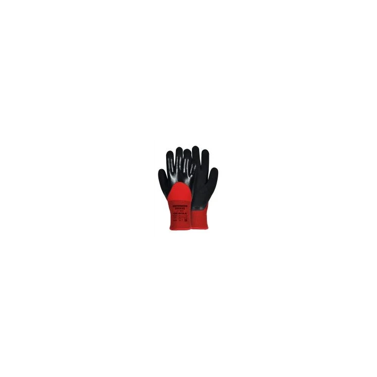 12 Pares - Guantes de trabajo Cofra Buckler de Nitrilo G005-D100