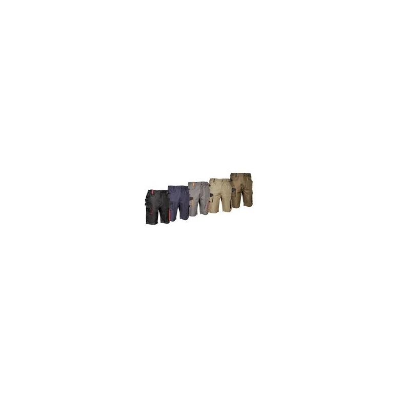 Bermudas de trabajo Elásticos Stretch Multibolsillos Cofra Liegi V563-0-02