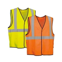 5 Piezas - Chaleco de trabajo Alta Visibilidad Cofra Beaming V297-0-B0