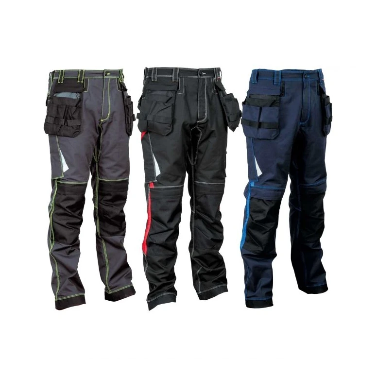 Pantalones de trabajo Elásticos Stretch Multibolsillos Cofra Leiria V481-0-04