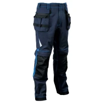 Pantalones de trabajo Elásticos Stretch Multibolsillos Cofra Leiria V481-0-04