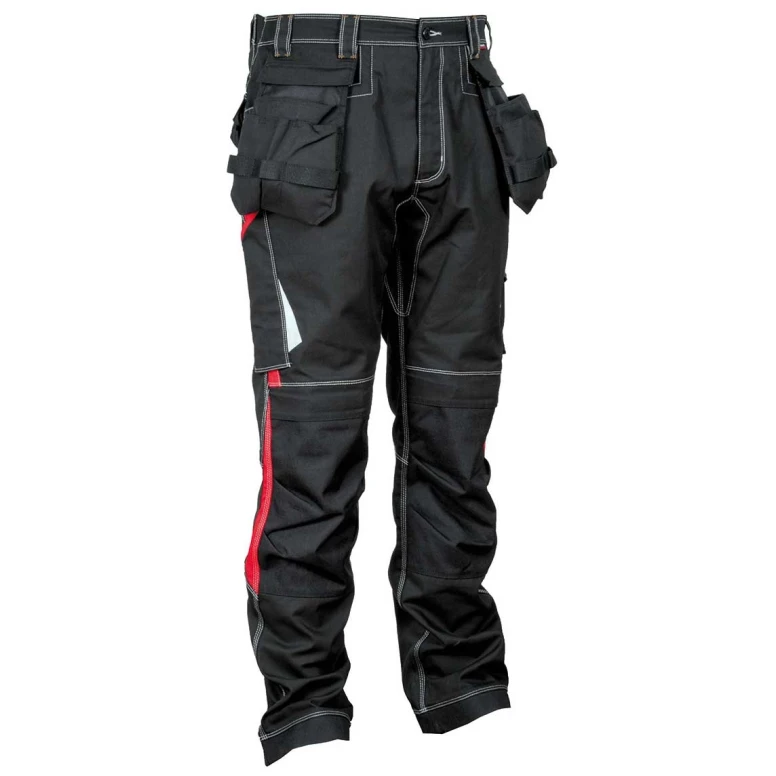 Pantalones de trabajo Elásticos Stretch Multibolsillos Cofra Leiria V481-0-04